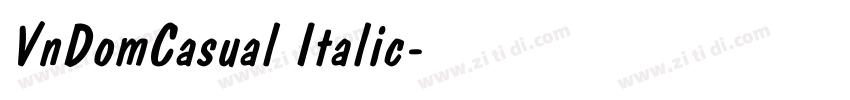 VnDomCasual Italic字体转换